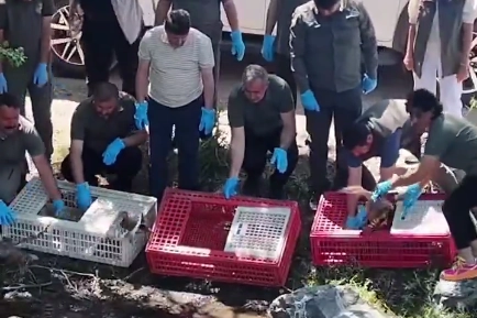 DKMP 2. Bölge Müdürü Hacı Ahmet Çiçek Karacabey’de Yaban Hayvanlarını Doğaya Bıraktı