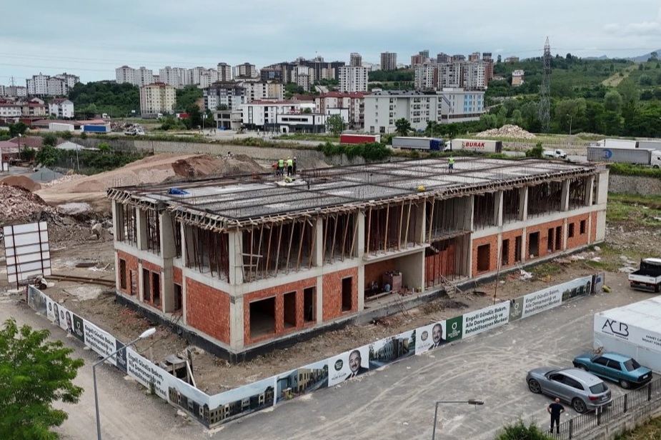 Altınordu’daki Engelli Gündüz Bakım ve Rehabilitasyon Merkezi Yükseliyor