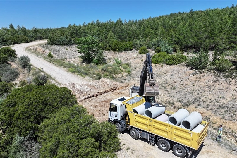 Gömce-İmrallı Yolunda Ulaşımı Güçlendirecek Çalışmalar Devam Ediyor