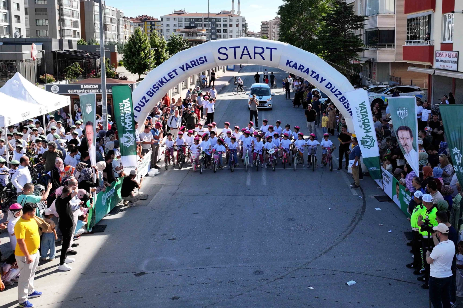 Karatay’da 9. Düz Bisiklet Yarışı Büyük Katılımla Yapıldı