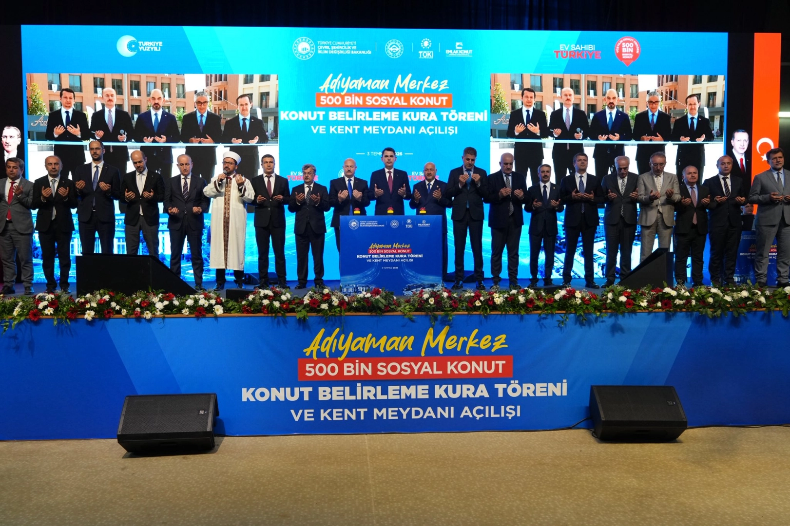 Adıyaman'da 4 Bin 905 Sosyal Konutun Kura Çekimi Yapıldı